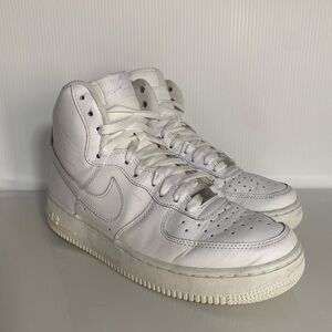 Nike Air Force 1 High Utility Sneaker Shoes 10 High Top Faux Leather Lace womens